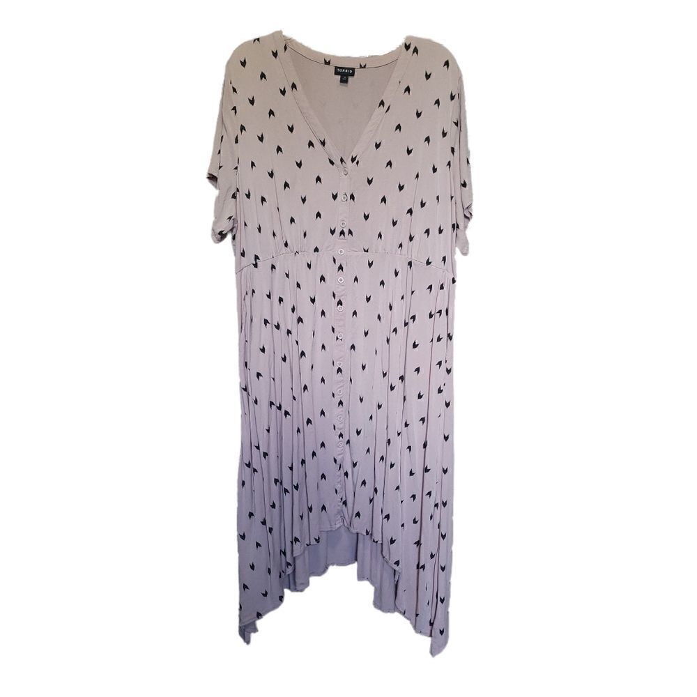 Torrid Blush High-Low Button Down Dress